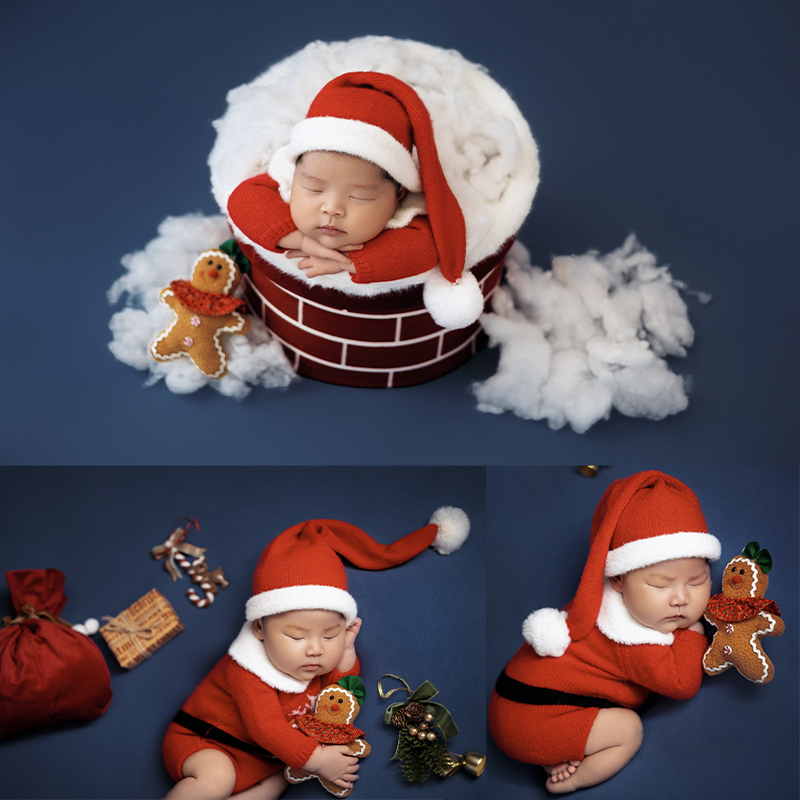 Baby Clothing Accessories - Santa Claus Newborn Photo Clothing Baby
