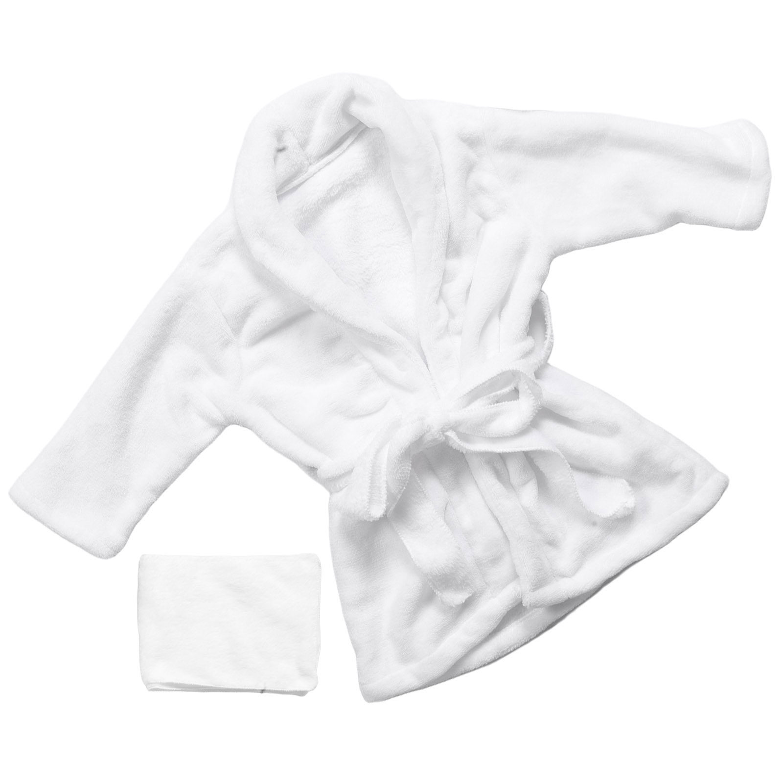 Baby Gown Nightwear - 1Set Children's Bathrobe Thick Coral Fleece