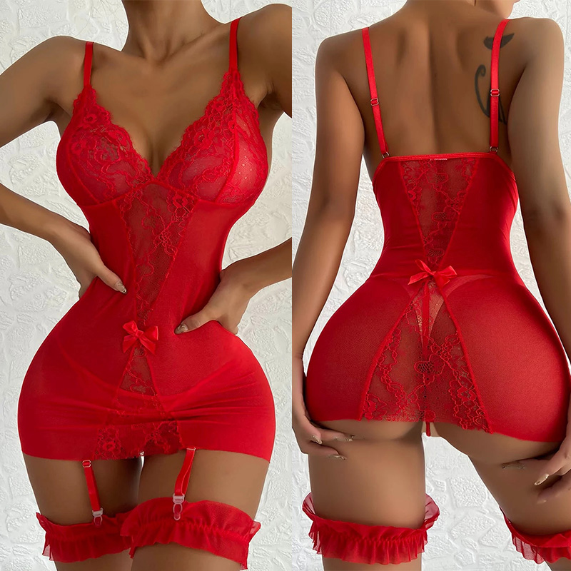 Sexy Women Lace Nightie Gown L - Baby Gown Nightwear review and price