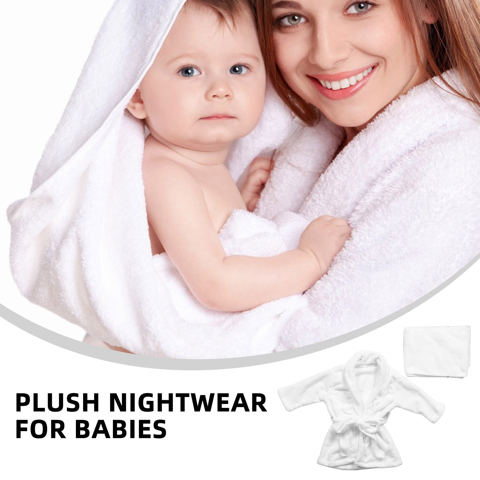 1Set Children's Bathrobe Thick - Baby Gown Nightwear review and price