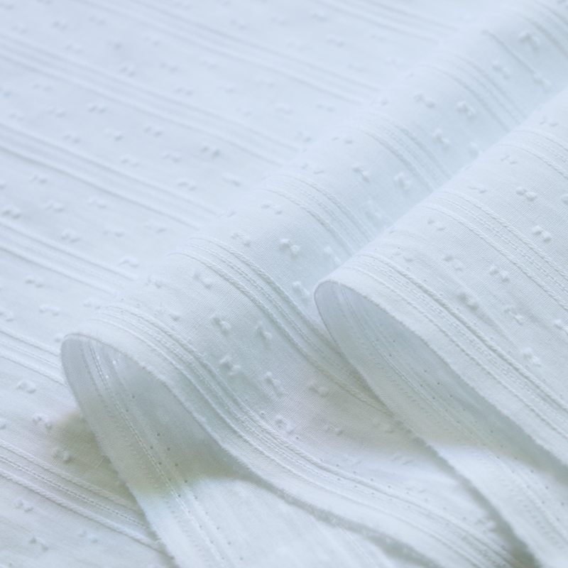50cm*147cm White Cotton Jacqua - Baby Clothing Organic Cotton review and price